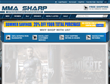 Tablet Screenshot of mmasharp.com